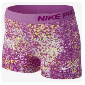 Nike Pro pink dri-fit spandex shorts - Size S